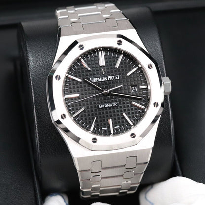 Audemars Piguet Royal Oak 41mm Steel Case Black Dial Steel Bracelet Automatic Date 15400ST.OO.1220ST.01
