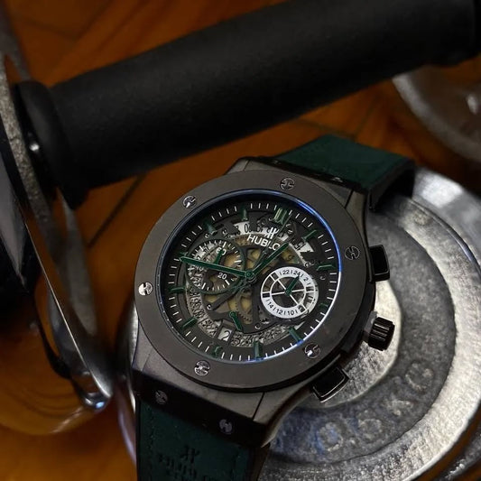 Hublot Classic Fusion Chronograph – Green Skeleton Dial